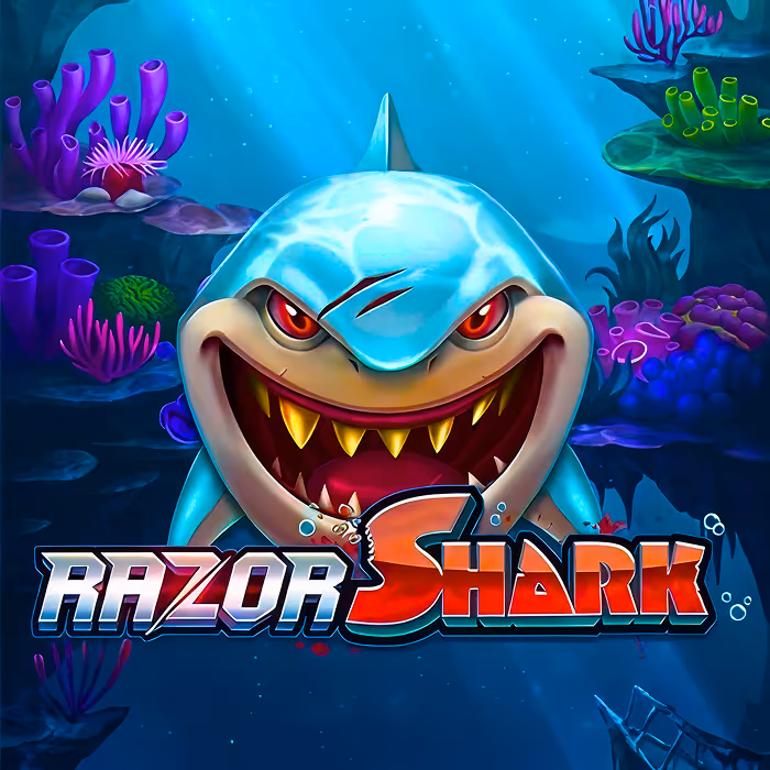 Razor Shark hides golden seaweed and razor sharp multipliers